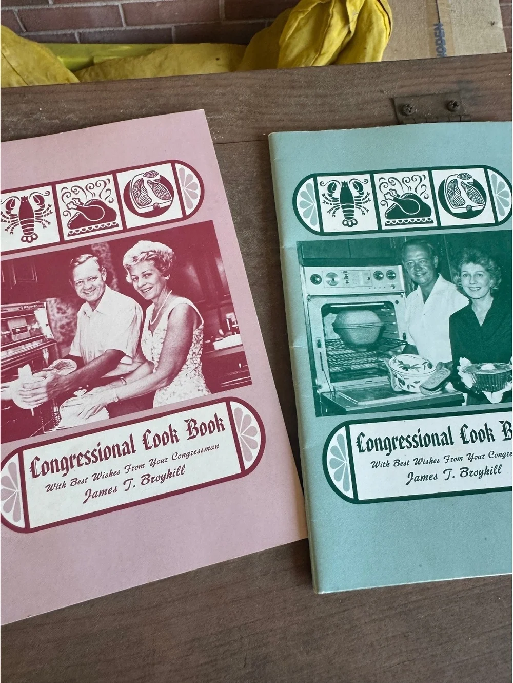 Lot of 4 Vintage Cookbooks Onion Ice Cream Congressional Cookbook Broyhill